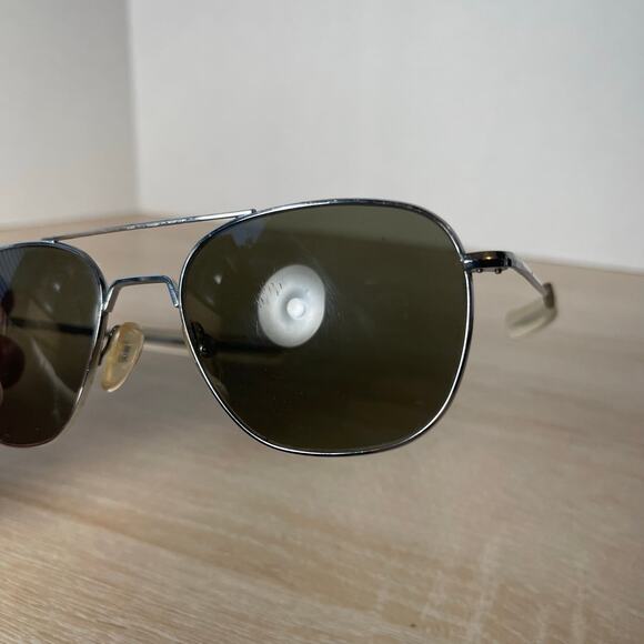 Randolph Engineering Aviator Sunglasses 5 1/2 Chrome AF-58-20 READ - Picture 12 of 15